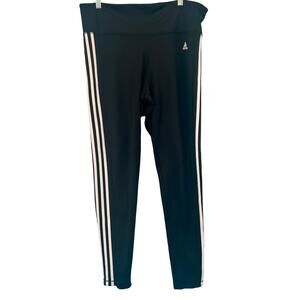 Adidas Black & White Athletic Leggings - Women's XL